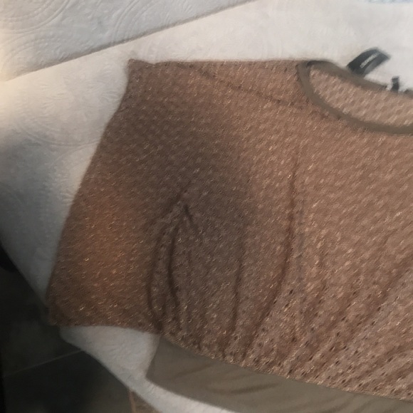 Shear netting sweater bronze and gold. - Picture 4 of 4